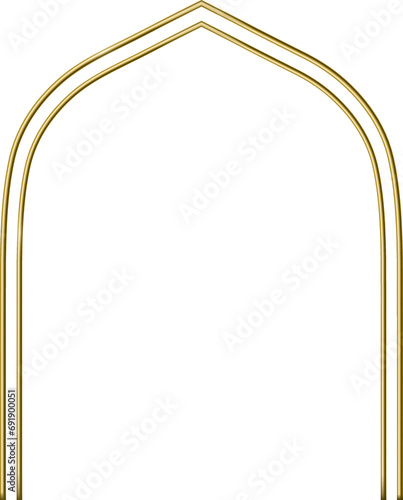 Islamic Golden Window Frame