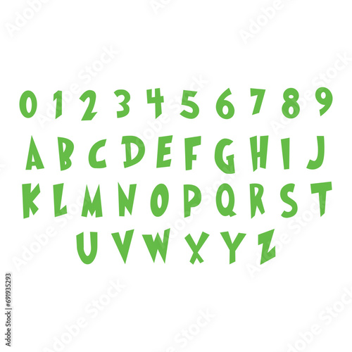 Grinch Vector Font For Christmas