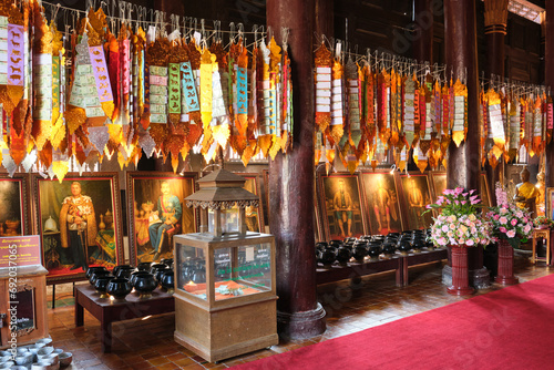 buddhist prayer wheels in chiang mai