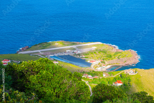 Juancho E. Yrausquin Airport SAB has the shortest commercial runway of the world in Saba, Caribbean Netherlands. 