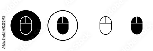 Computer Mouse Icons set. Computer mouse vector icon