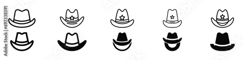 cowboy hat icon, cowboy cap icon, Western cowboy hat icon outline vector in black color. cowboy hat vector clip art, Cowboy hat, Cowgirl hat, cowboy hat icon, vector cowboy hat silhouette
