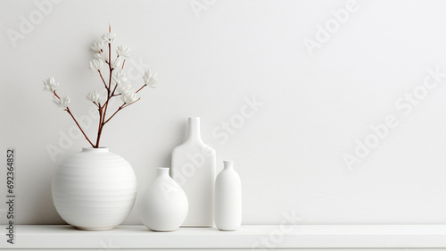 simple decor objects minimalist white interior cozy indoor