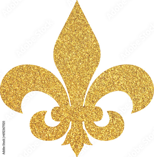 Mardi gras gold glitter mask