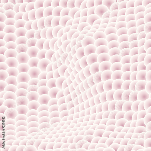 Pearl pink Fish scales seamless pattern. Vector illustration