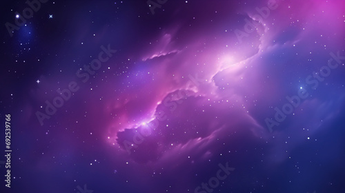 Generative AI. Mesmerizing view of a vibrant galaxy with stars