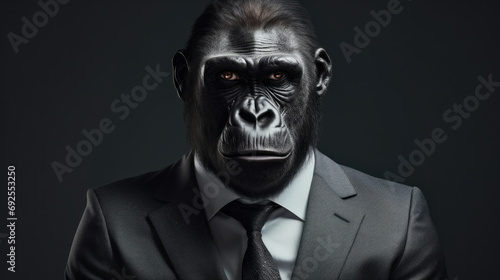 Monkey portrait zoo primate gorilla male mammal nature animals face ape wildlife