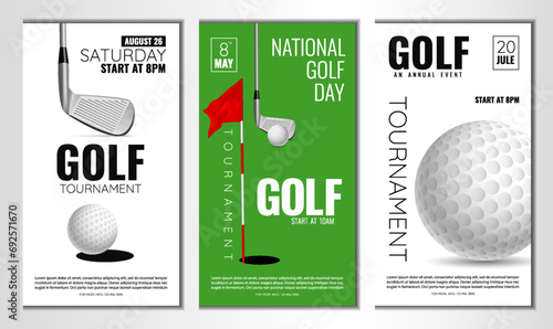 Golf tournament poster