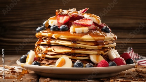 syrup american pancake food illustration butter fluffy, stack blueberry, chocolate buttermilk syrup american pancake food