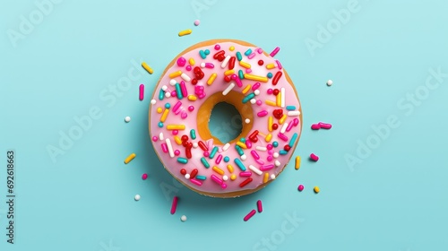 sugar frosted donut food illustration glaze treat, indulgence delicious, pastry breakfast sugar frosted donut food