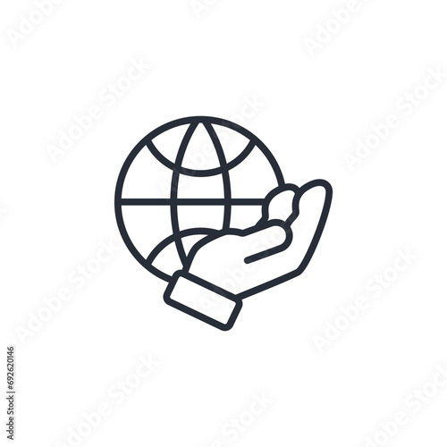 international icon. vector.Editable stroke.linear style sign for use web design,logo.Symbol illustration.