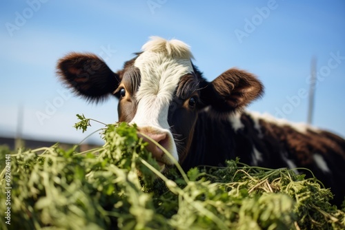 Cow Chewing Grass