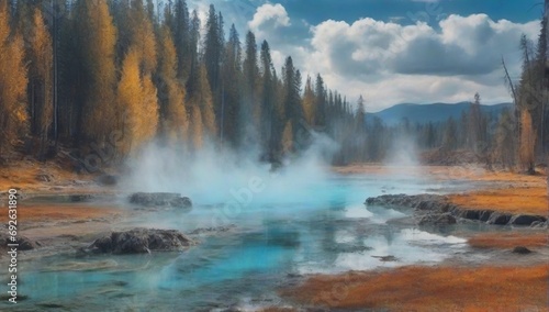 _Fantastic_blue_geyser_lake_in_the_autumn_
