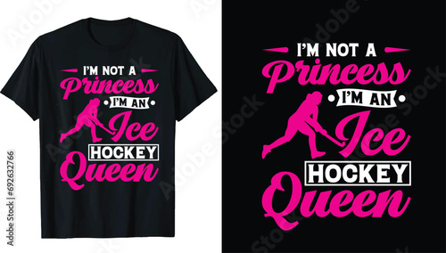 Ice hockey puck and broken stick t-shirt print vector template.Ice hockey t-shirt design Vector, Hockey, typography, vector, graphic, illustration, t-shirt design custom design mockup