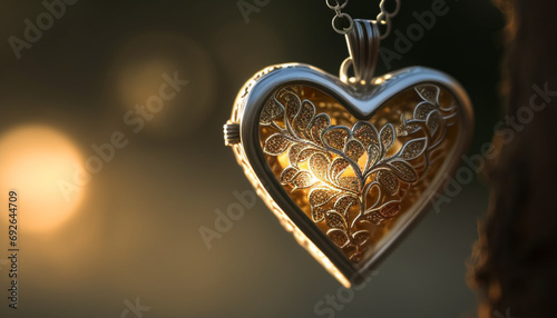 heart with diamonds