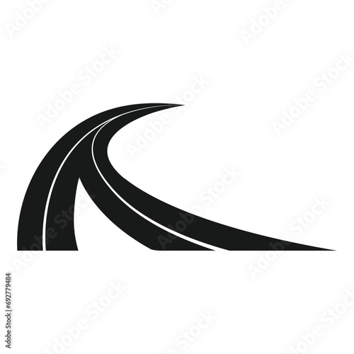 road intersection icon vector