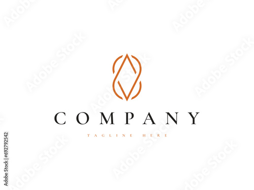 minimalist oil drop logo design
