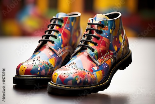 shoes Englishstyle Colorful shoe boot fashion style colourful english punk alternative footwear leather lace urban trendy iconic cool edgy youth culture rebellious stinctive comfortable