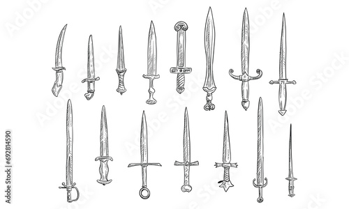 sword handdrawn collection