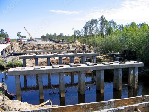 construction of a bridge across the river