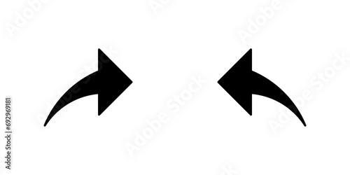 undo and redo icon button set