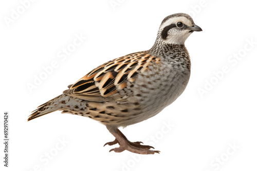 Rare Glimpse Authentic Images of the Himalayan Quail Isolated On Transparent Background