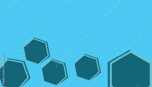 abstract pentagon background modern