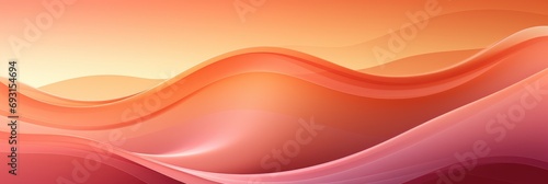 peach apricot yellow pink colored surrealistic abstract soft gradient wallpaper banner