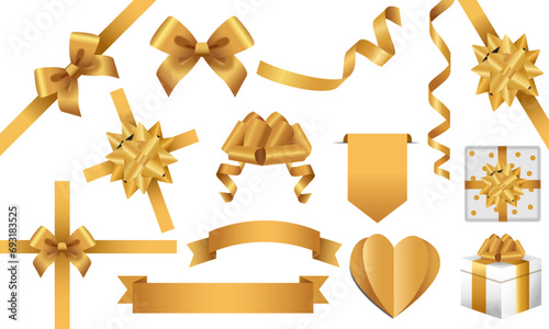 golden ribbon set