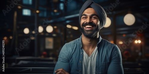 East Indian Man Data Analyst Occupation Employment Handsome Concept Generative AI