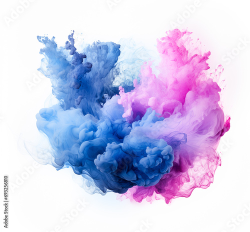 Abstract pink party fog. Isolated blue, teal, purple , aqua smoke cloud or think cloud. 3D special effects fog clouds graphic for white background, magic birthday clip art by Vita