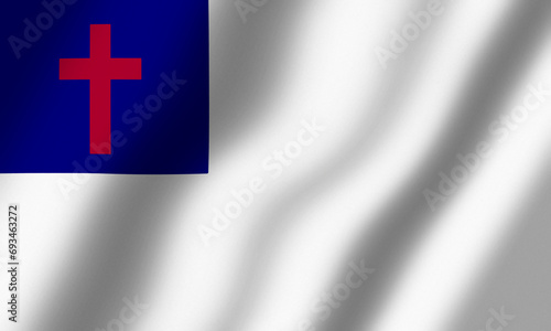 Powiewająca Flaga Amerykańskich Chrześcijan