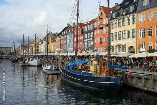 Stadtteil Nyhavn in Kopenhagen mit seinem berühmten Kanal