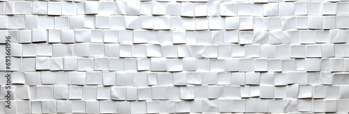 White ceramic tile geometric pattern. 