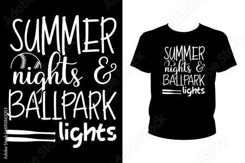 Summer night and ballpark lights - art file for Cricut and silhouette. You can edit it with Adobe Illustrator.