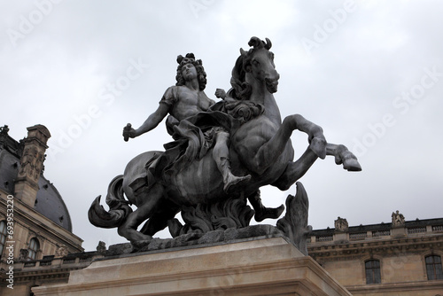  Louis XIV Statue on a Horse at the Louvre