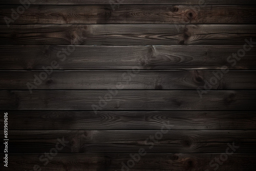 Wooden wall background or texture. Dark wooden planks background.