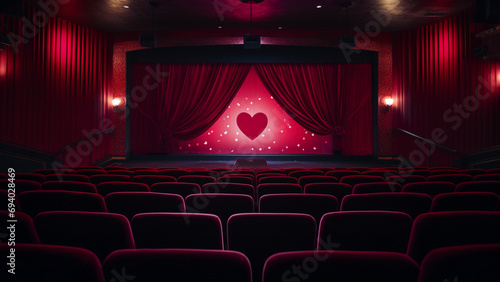 romantic moment at the cinema