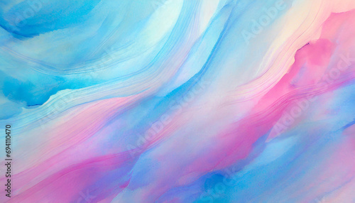 Abstract gradient pastel color colorful background creative watercolor blue waves artistic canvas paints pink streams multi-colored fabric silk wallpaper. Art texture for cards poster design template