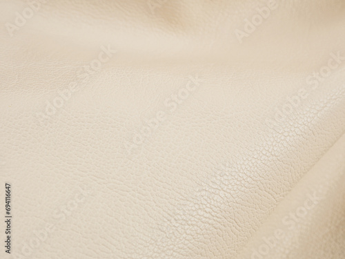 Texture of leather surfaces of buffalo leather material for sewing bags and clothes in light