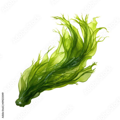 Seaweed isolated on white or transparent background