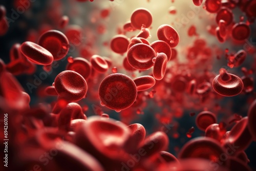 red blood cell biology background