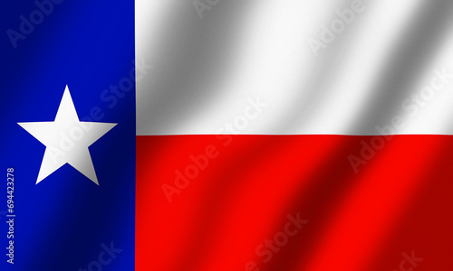 Powiewająca Flaga Teksasu 3D