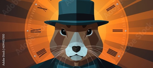 Folklore and anticipation traditional groundhog day symbols