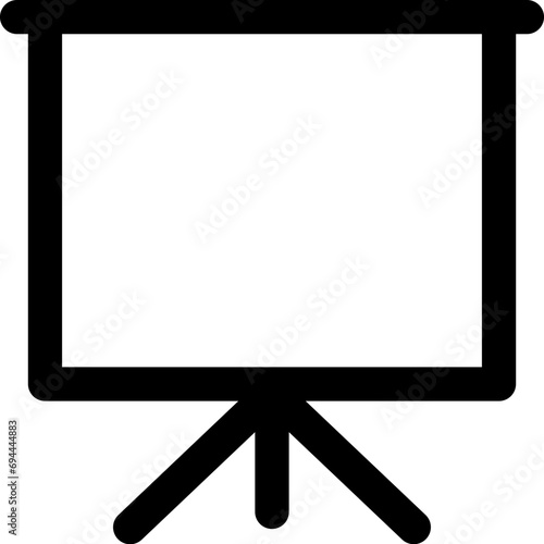 Projector screen Outline Icon