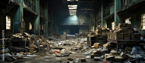 Pripyat postal sorting room in Chernobyl Exclusion Zone, Ukraine.