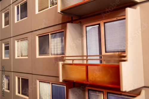 Model of Eastern European panel houses