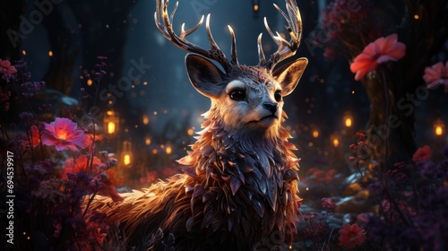 A fantastical reindeer