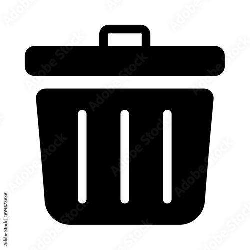 Trash bin icon for delete and removing