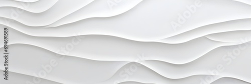 White 3D Wave Pattern Abstract Background